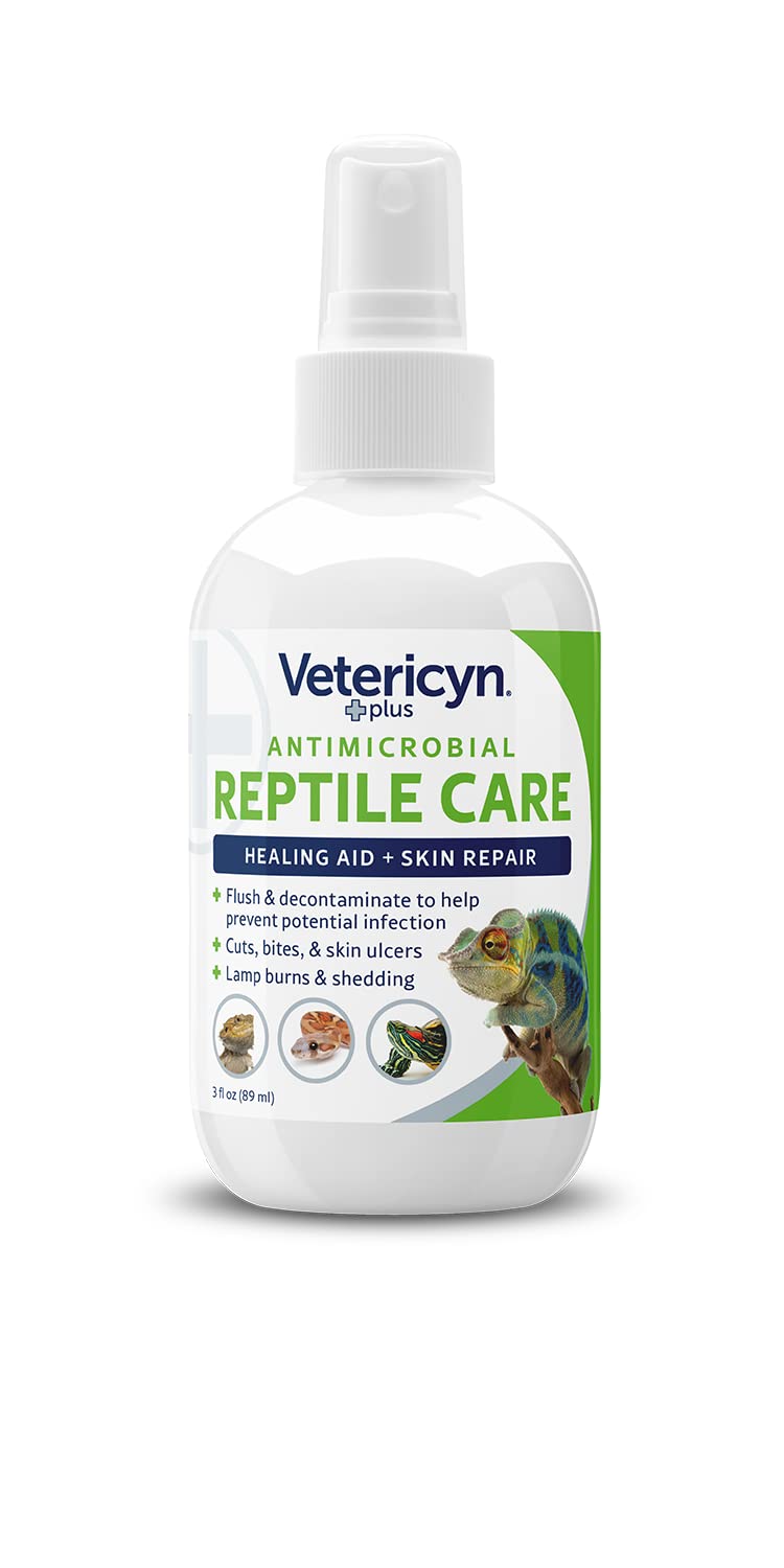 Vetericyn Plus Reptile Wound Care Spray | Reptile Skin Repair, Help Care for Reptile Wounds, Including Scale Rot, Lamp Burns, and Shedding. 3 Ounces - PawsPlanet Australia