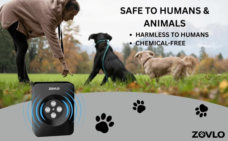 Anti Barking Device for Dogs, Ultrasonic Dog Bark Deterrent Devices, Dog Barking Deterrent Devices with 4 Transmitters, 3 Modes Bark Box, Dog Barking Stopper Long Range for Indoor & Outdoor Use