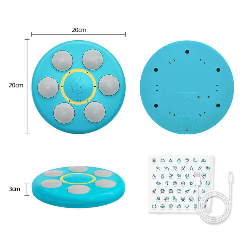 Six-in-One Voice Recording Button, Dogs cat Talk& Speaking Buttons for Communication Pet Animal Training Buzzers, Classroom Fluent Answer 30 Second Record & Playback, Funny Gift for Study Office Home - PawsPlanet Australia