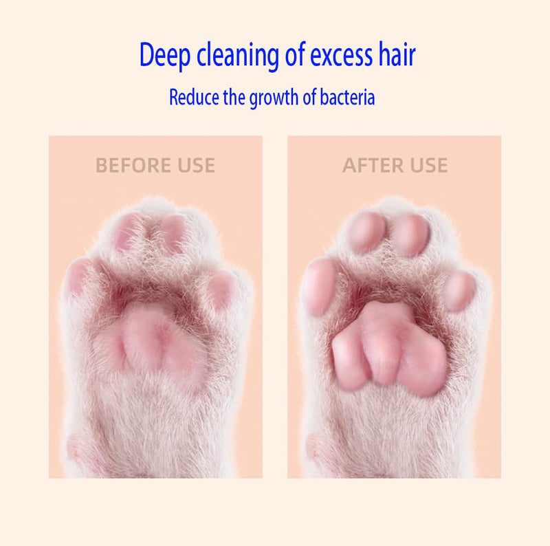 Cat Clippers for Matted Hair Local Hair Trimmer,2 Speed Low Noise Cat Hair Trimmer with White and Urple Lights Suitable for Pet Hair Trimming Such as Cats, Dogs and Rabbits (White) - PawsPlanet Australia