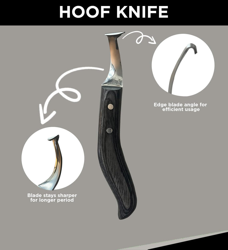 Farrier Tools Super Sharp Hoof Knife - Green and Black Hoof Knife - PawsPlanet Australia