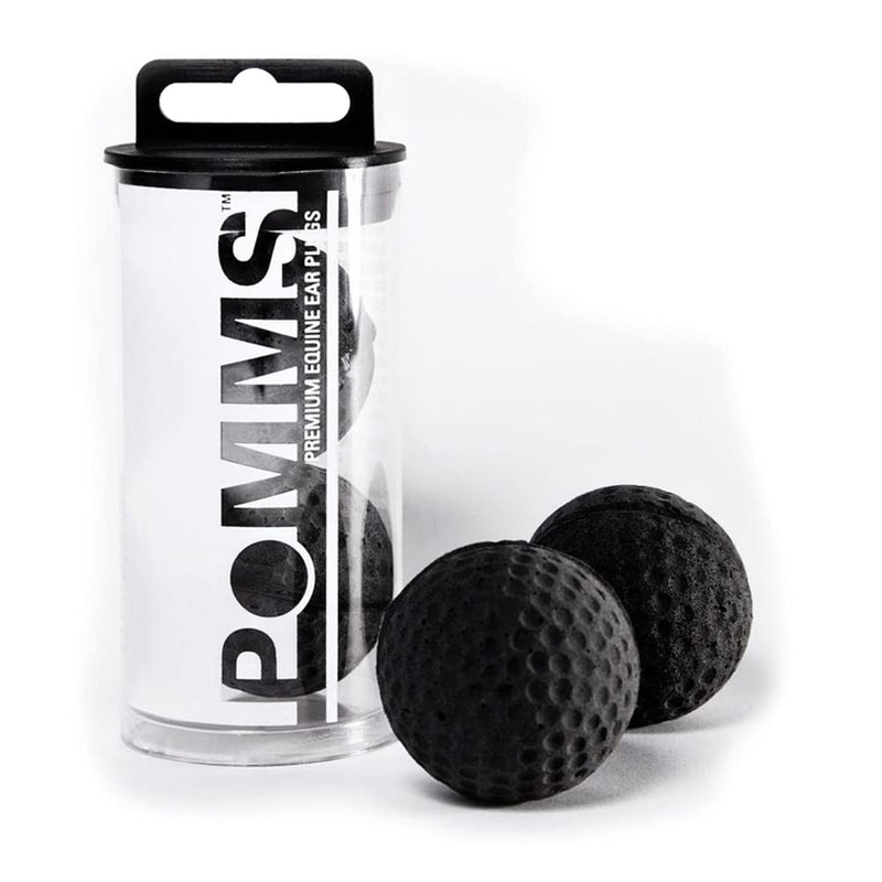 Intrepid International Pomms - Horse Ear Plugs 14hh and Taller Black (9508000000) 1 count (Pack of 1)