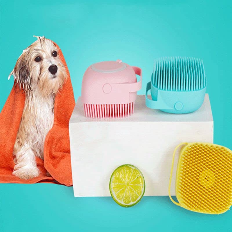 3pack Dog Bath Brush. Cat Bath Brush.Soft Silicone Dog Shampoo Brush, Pet Grooming Bath Massage Brush Shampoo Dispenser. Pet Dog an Cat Grooming Silicone Shower Brush Dog Grooming Brush Bath. - PawsPlanet Australia