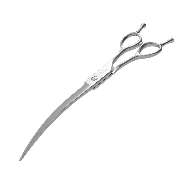 Dog Grooming Scissors, 8.0" Shears, Curved Scissors for Pet Hair Trimming. Matte Deluxe Dog Shears 8 Inch Curved - PawsPlanet Australia