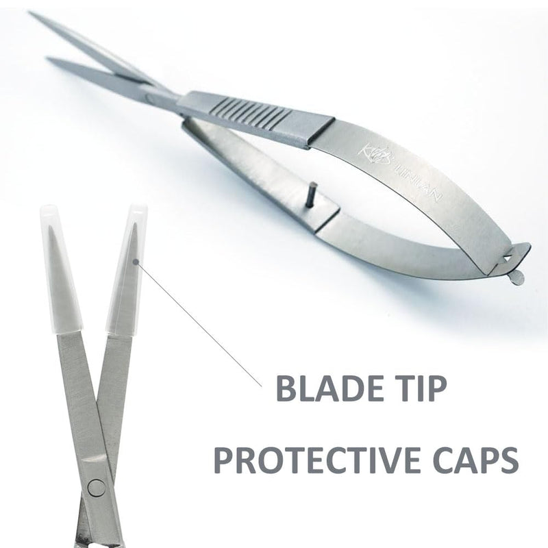 LINLAN Aquatic Plant Spring Scissors for Precise Trimming, Stainless Steel with Top Rebound Feel, Ideal for Aquatic Ferns and Microsorum Pteropus in Planted Tanks Straight - PawsPlanet Australia