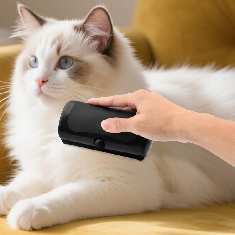 Deshedding Dog Brush Dog Grooming Brush for Shedding Pet Hair Removal Tool for Cats, Dogs, Horses(Color:Black) black