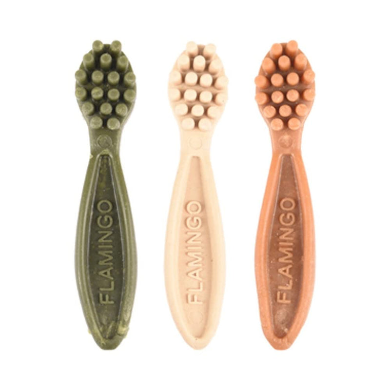 Flamingo VEGGIE TOOTHBRUSH 12,5CM 4PCS MIX DISPLAY