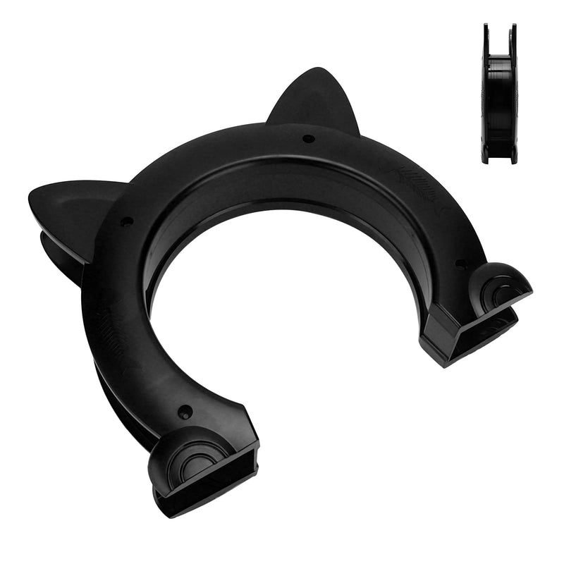 Cat Door, ABS Material Dog Gate for Interior Exterior for Window for Household Doors (Black) - PawsPlanet Australia