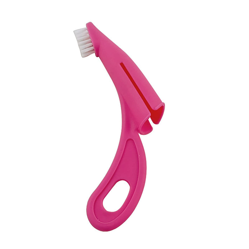 Dog Toothbrush, Tooth Brushing Kit for Dog Teeth Cleaning - Dental Care for Puppies, Cats & Small Pets, Nylon Remove Ergonomic Dog Finger Toothbrush (Red) - PawsPlanet Australia