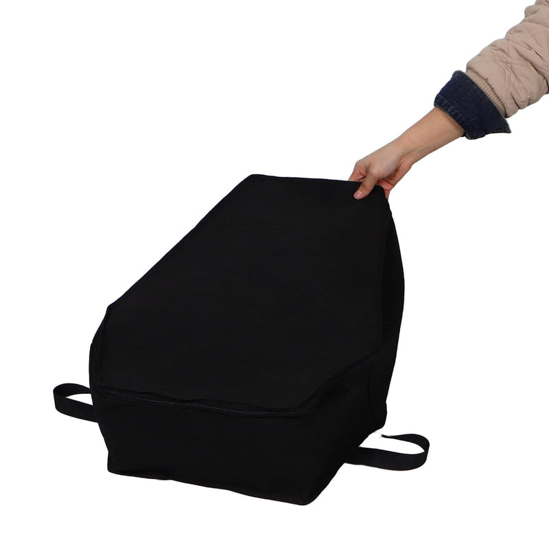 Beavorty pet burial bag made of tear-resistant non-woven fabric with handle, black, for cats and dogs, safe pet transport solution for cremations and funerals