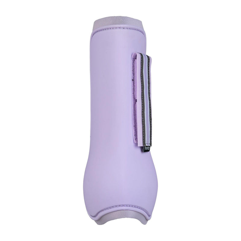 HORZE Adepto Open Front Tendon Boots | Durable Shell with Neoprene Lining - Languid Lavender Purple - Horse - PawsPlanet Australia