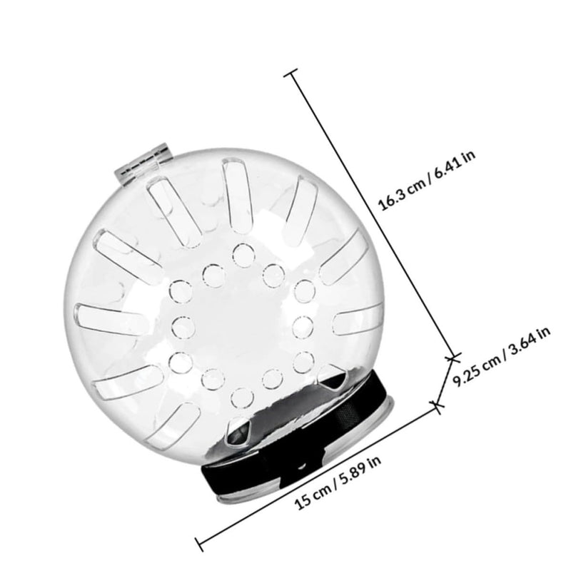 BESPORTBLE Transparent ABS Cat Helmet for Cats with a Neck Circumference of 27-31cm. Breathable and Protects Against Licking and Biting After Surgery for Recovery