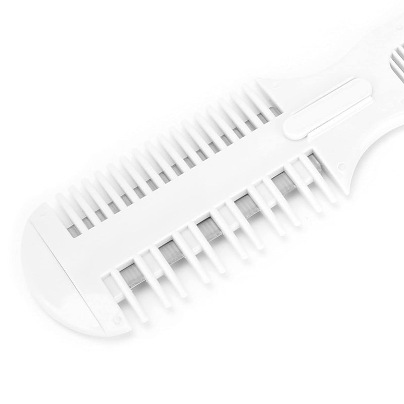 VINGVO Pet Hair Trimmer, 2 in 1 Trimming Grooming Hair Cutter Comb Manual Dog Hair Trimmer Comb Pet Grooming Comb with Replacement Blade for Dog Cat Pet - PawsPlanet Australia