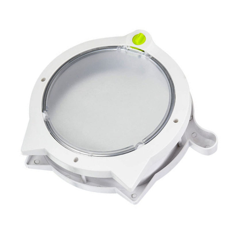 Cat Flap Door Magnetic, Cute Cat Door, 4 Locking Modes Plastic Automatic Cat Door for Interior Exterior Doors (White) White