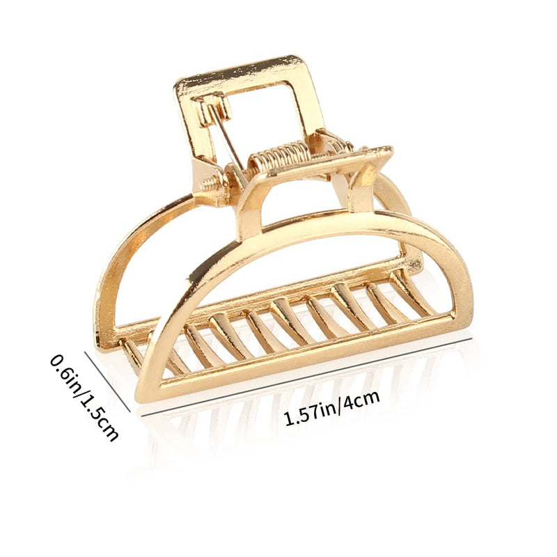 VinBee Small Hair Clips Metal Hair Claw Clips For Women Thick Hairs and Thin Hairs,Butterfly Metal HairClip Accessories-6 PACK (Silver + Gold + Rose Gold) Small square hair clips - PawsPlanet Australia