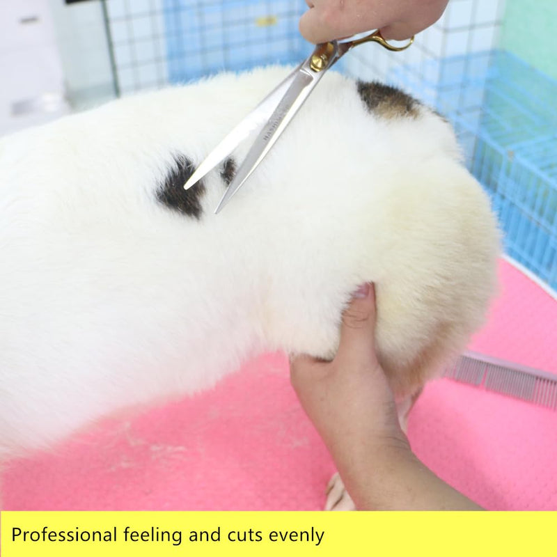 HASHIMOTO Dog Scissors for Large Dog Grooming, 8.0 inch Straight Shears - Light Weight, Balanced, Ergonomic Design for Professional Pet Groomers or Family DIY Use 8.0" - PawsPlanet Australia
