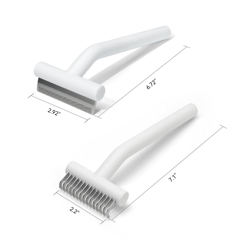 aumuca DeShedding Kit PRO for All Short Hair to All Long Hair, Reduce Shedding by Up to 99%, White - PawsPlanet Australia