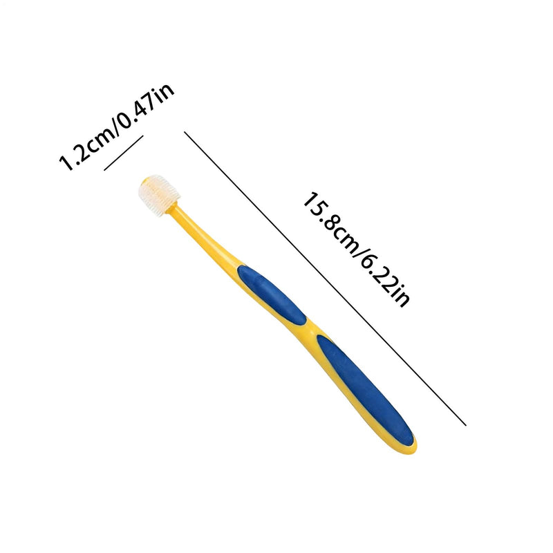 Cat Toothbrush, Soft Bristle Cleaning Tool | Pet Toothbrush, For Kittens, Puppies, Seniors, Small & Large Breeds, For Pet Health, 360 Degree Brush Head