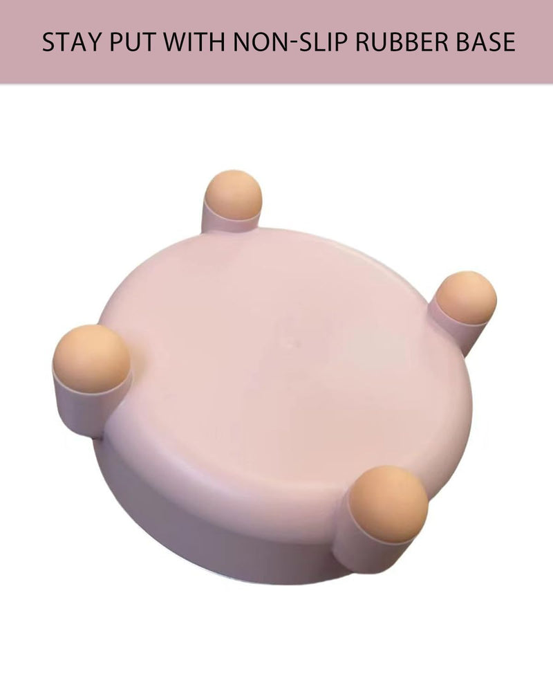 Elevated Cat Bowls 2-Pack, Stainless Steel Raised Cat Food and Water Bowls for Indoor Cats, Anti-Vomit Support, Whisker Fatigue Relief, Non-Slip Base, Dishwasher Safe, Pink 2 Pcs - PawsPlanet Australia