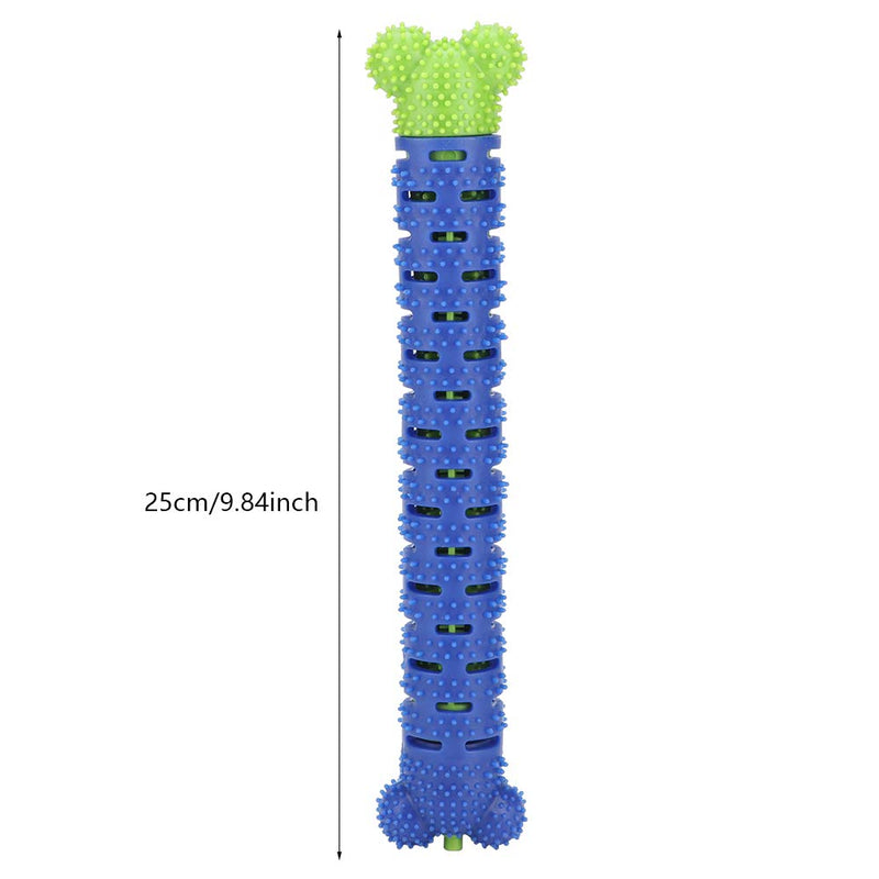 Silicone pet Toothbrush Stick, Multi Directional and Split Design for deep Cleaning, with Gum Massage nodules and Toothpaste Crevice, for Dogs Teeth Cleaning and Bad Breath