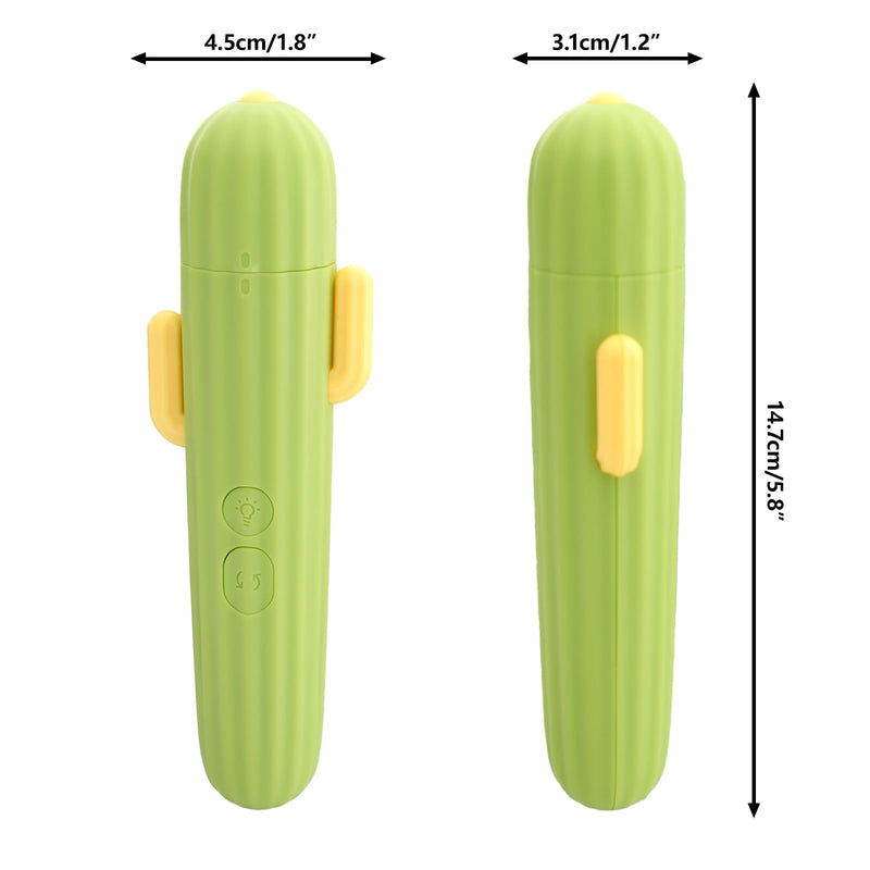Bird Nail Grinder Upgraded Bird & Cat Nail Clipper rwith LED Lamp 2-Speed Electric Rechargeable Bird Beak Grinding Stone for Cats Dogs Bird Parrot Budgerigars Parakeets Myna Conure Parakeets Lovebirds Green - PawsPlanet Australia