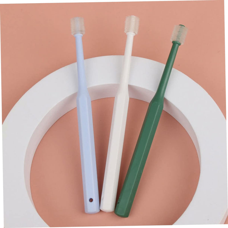 HANABASS 4-piece Pet Toothbrush Ergonomically Shaped Lightweight Plastic TPE Material Secure Grip for Cats and Dogs