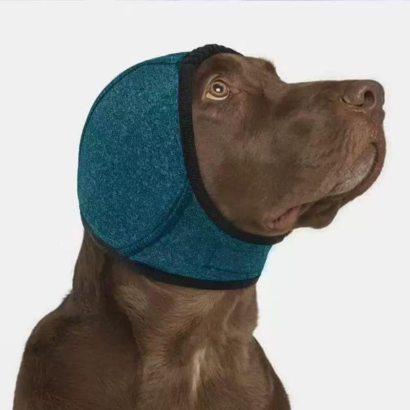 Dog Bath Earmuffs, Waterproof Swimming Ear Protection Cover with Noise Reduction, Breathable & Adjustable Dog Ear Protection Against Dirt, Insects (Teal M) teal