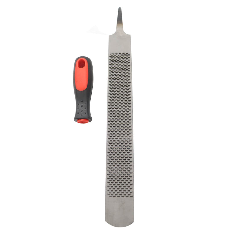 18 Inch Hoof Rasp, Horseshoe File with Rubber Handle, Carbon Steel Farrier File Tool, Suitable for Horse/Goat/Cow/Donkey/Animal Hooves, Strong
