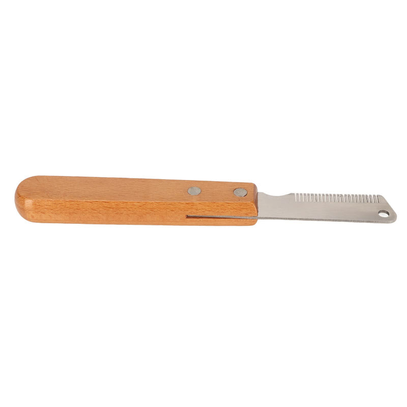 Cat Stripping Comb Pet Stripping Pet Stripping Comb Dog Grooming Tools Multifunction Remove Floating Hair Dog Stripping Knife with Wood Handle for Cats Dogs - PawsPlanet Australia