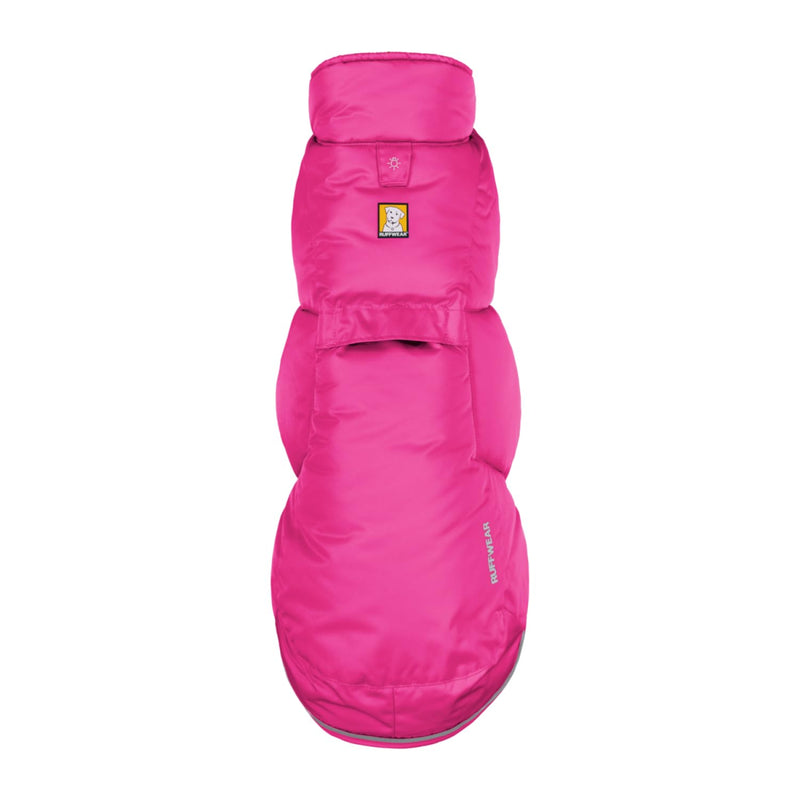 Ruffwear, Quinzee Dog Winter Jacket, Insulated Packable Puffer Vest with Leash Portal, Reflective Trim & Weather‑Resistant Shell, Adjustable Fit Coat, Harness Compatible, Pink, X-Large