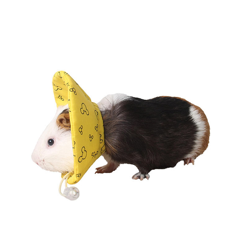 Hamster Recovery Collar Protection Cone After Surgery, Small Animals Adjustable Protection Collar for Rat Bird Rabbit Guinea Pig, Anti-Lick Anti-bite Pet Elizabeth Collar (Bright Yellow, L) Bright Yellow - PawsPlanet Australia