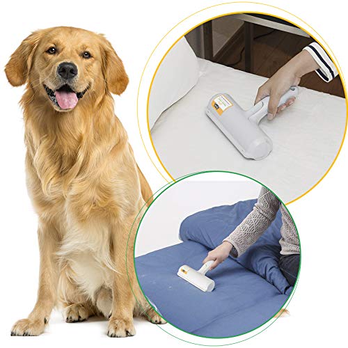 Nado Care Pet Hair Remover Roller - Lint Roller for pet Hair - Self Cleaning Dog & Cat Hair Remover - Remove Dog, Cat Hair from Furniture, Carpets, Bedding, Clothing and More. White - PawsPlanet Australia