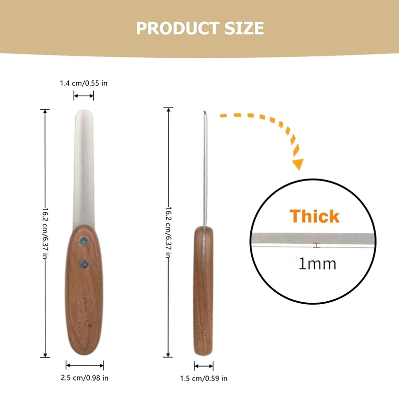 1 Pcs Dog Nail File Professional Metal Cat Nail File with Comfortable Walnut Handle for Large Small Breeds Puppies Toenails - PawsPlanet Australia