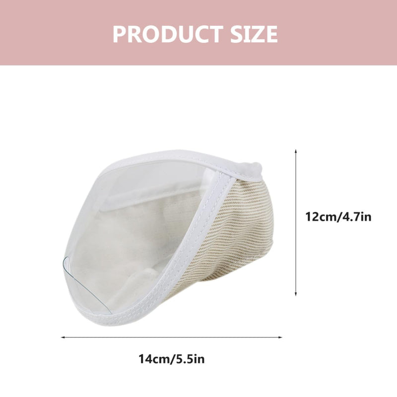 TEHAUX Breathable polyester cat muzzle with anti-bite function for cat grooming and beauty treatments. Suitable for cats and kittens.