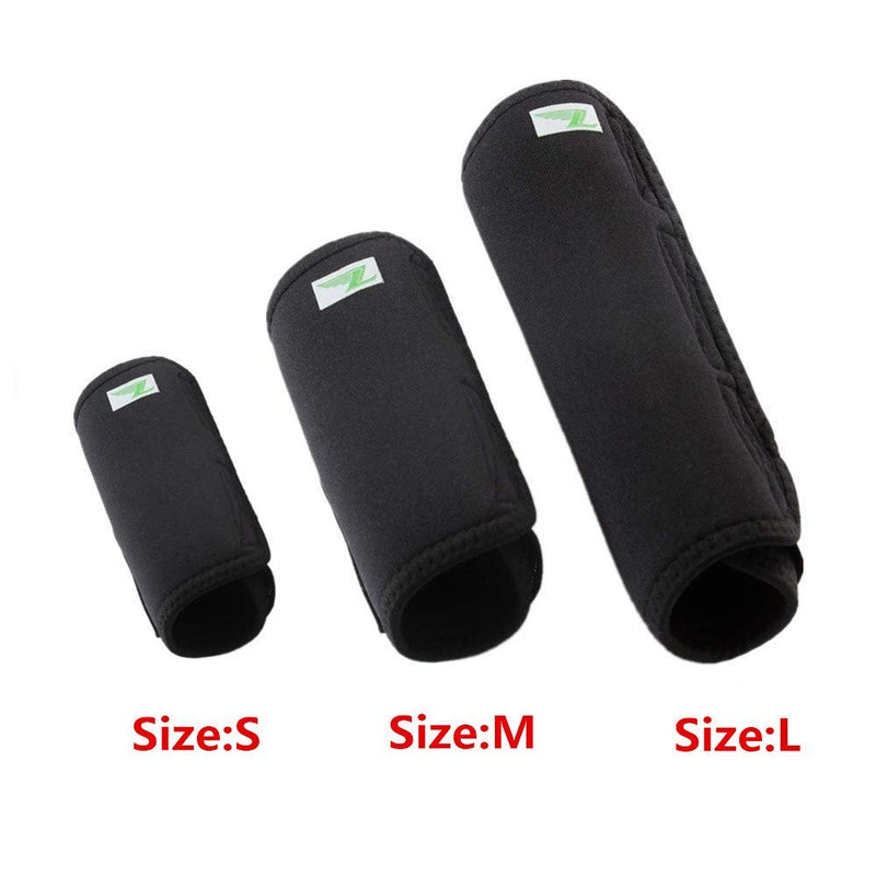 Dog Leg Brace One Pair Heals Hock Joint Wrap Sleeve for Front Legs(L/Front) L Black