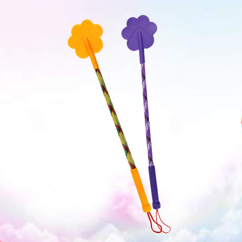 balacoo 2Pcs Pet Training Stick Rubber Paw Shape Dog Training Pat Cat Whip Pet Training Tool Dog Training Tool for Dog Puppy Cat (Random Color) - PawsPlanet Australia
