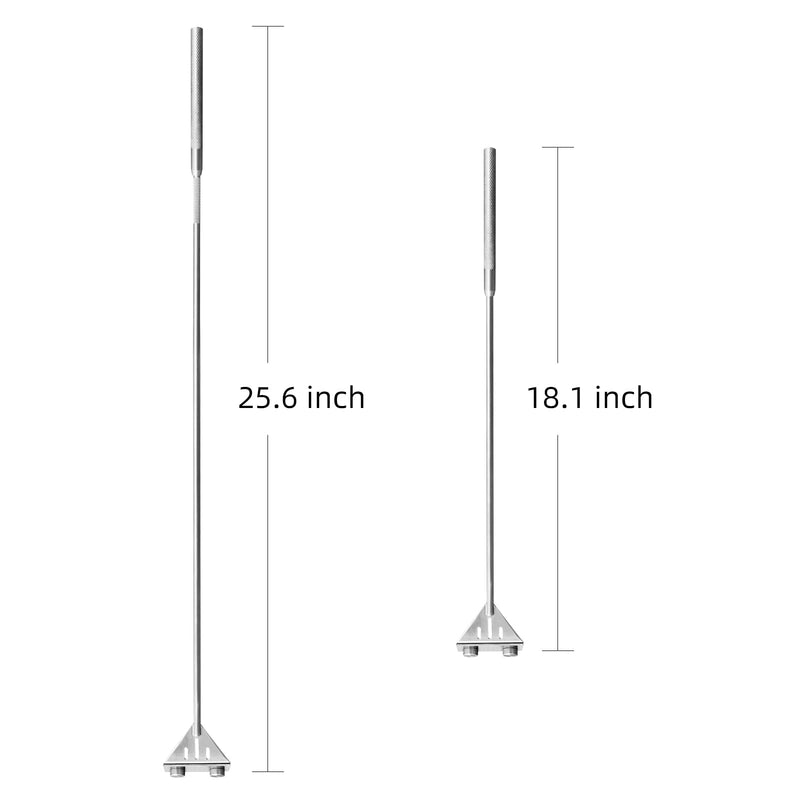 Kirecoo Algae Scraper for Glass Aquariums, 25.6" Fish Tank Cleaner, Stainless Steel Aquarium Glass Algae Scraper for Fish Tank with 10 Blades, Aquarium Cleaning tools, Fish Tank Accessories - PawsPlanet Australia