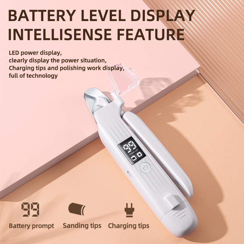Pet Nail Grinder for Dogs and Cats - 2in1 Dog&Cat Nail Trimmers Super Quiet and Low Vibration Electric Dog Nail Grinder- LED Display Dog Nail Clippers for Large Medium Small Dogs Cats Dog Nail File A - PawsPlanet Australia