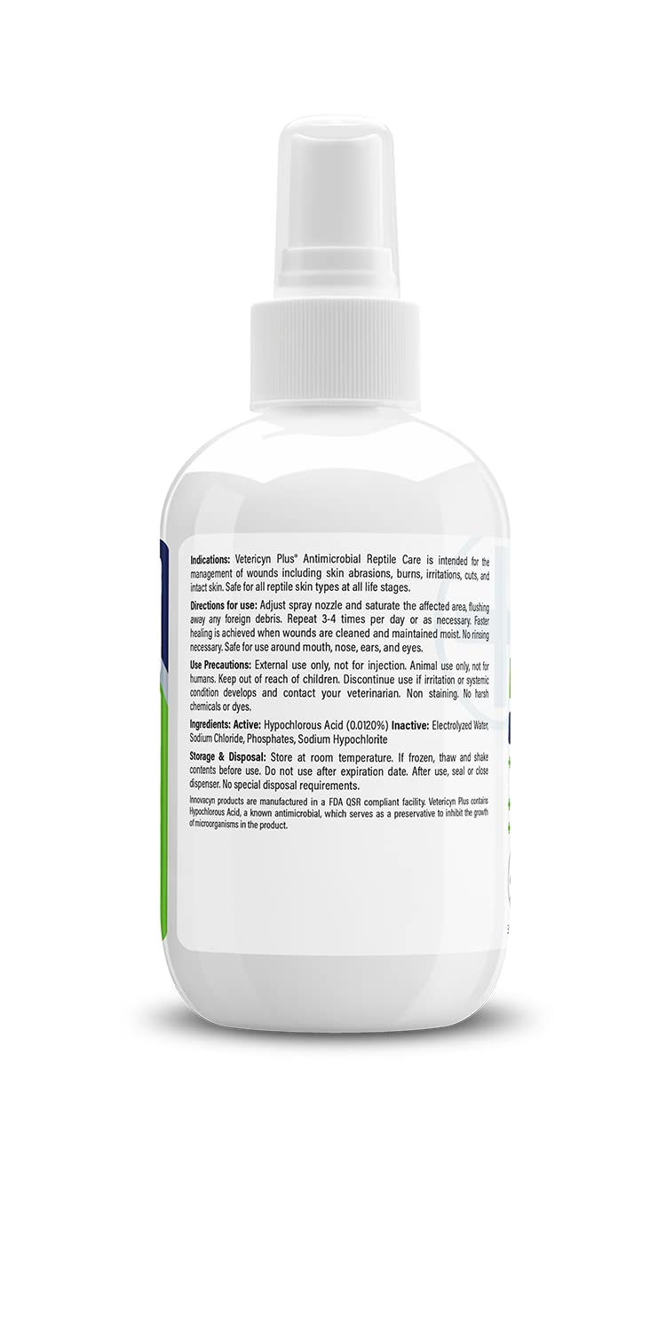 Vetericyn Plus Reptile Wound Care Spray | Reptile Skin Repair, Help Care for Reptile Wounds, Including Scale Rot, Lamp Burns, and Shedding. 3 Ounces - PawsPlanet Australia
