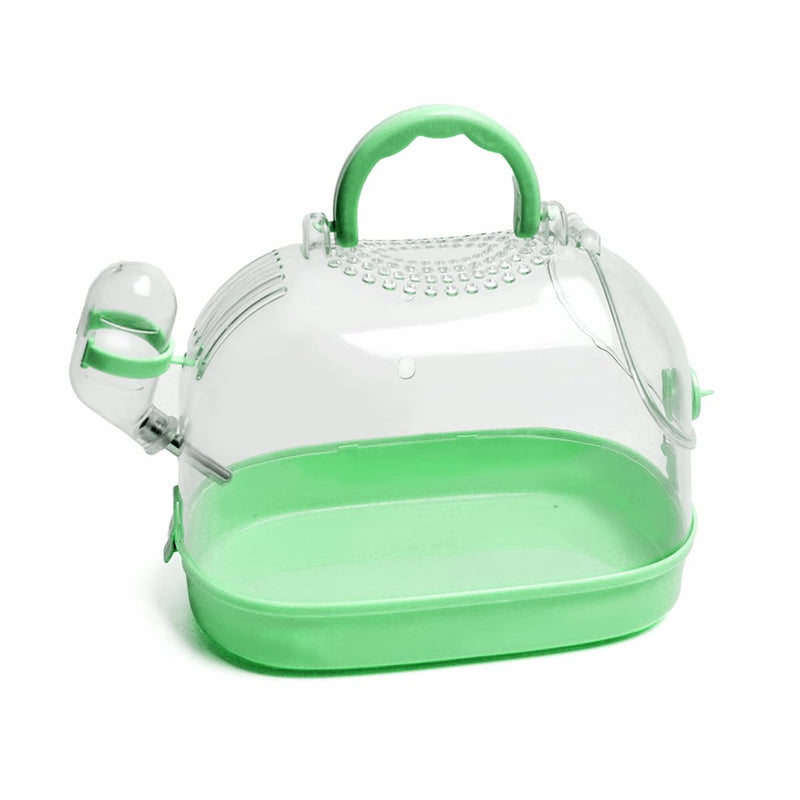 Portable Guinea Pig Carrier Travel Small Animal Carrier Breathable Travel Hamster Cage with Water Feeder - PawsPlanet Australia