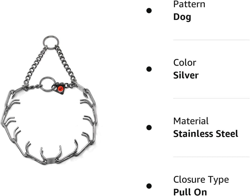 Herm Sprenger Stainless Steel Prong Dog Training Collar Ultra-Plus Pet Pinch Collar No-Pull Collar for Dogs Anti Pull Training Collar Made in Germany 3.2mm x 23in Medium - PawsPlanet Australia