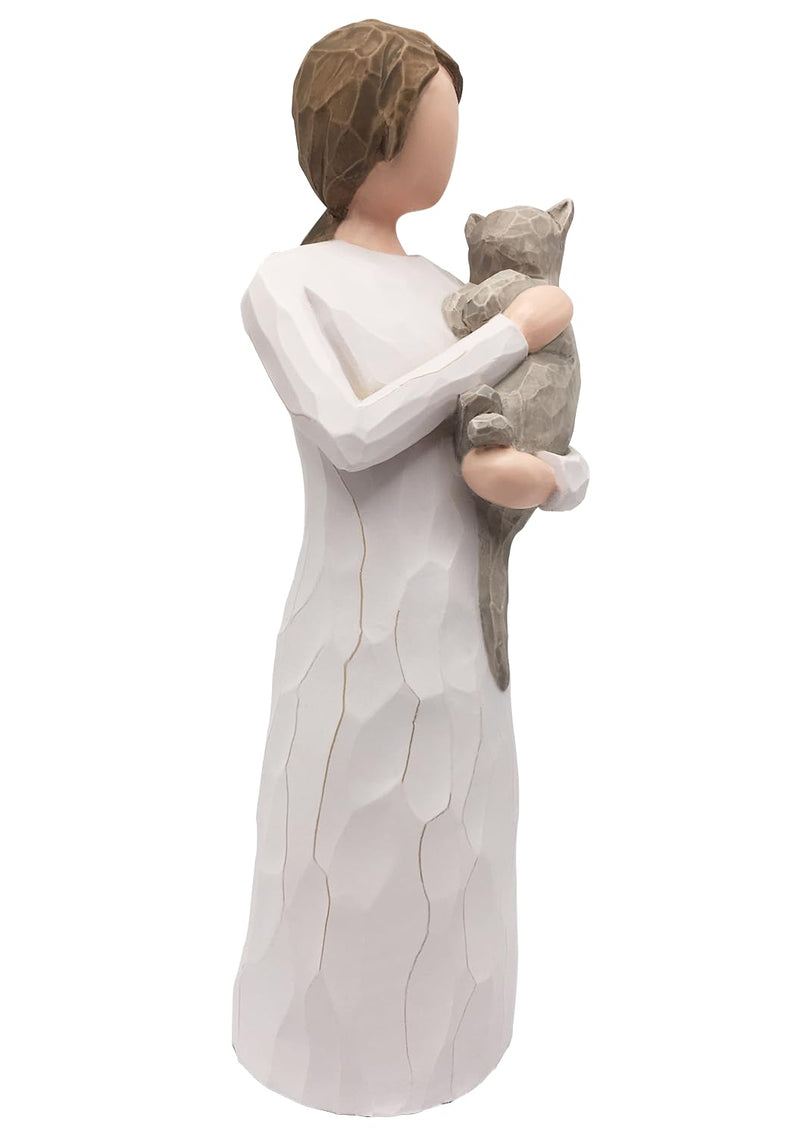 Cat Memorial Gifts, Loss of Cat Sympathy Gifts for Cat Mom, Pet Cat Remembrance Gifts, Collectible Hand-Painted Cat Angel Figurine Statue for Cat Lovers in Memory of Passing Away Cat Grey Cat - PawsPlanet Australia