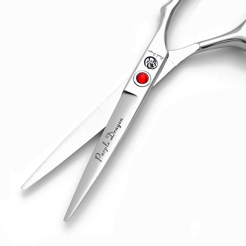 Purple Dragon 4“/5"/5.5"/6"/6.5"/7"/7.5"/8"/9"/10" Sharp Edge Salon Hair Cutting Shears - Pet/Dog Grooming Scissors with Bag - Perfect for Barber or Pet Groomer 5 inch - PawsPlanet Australia