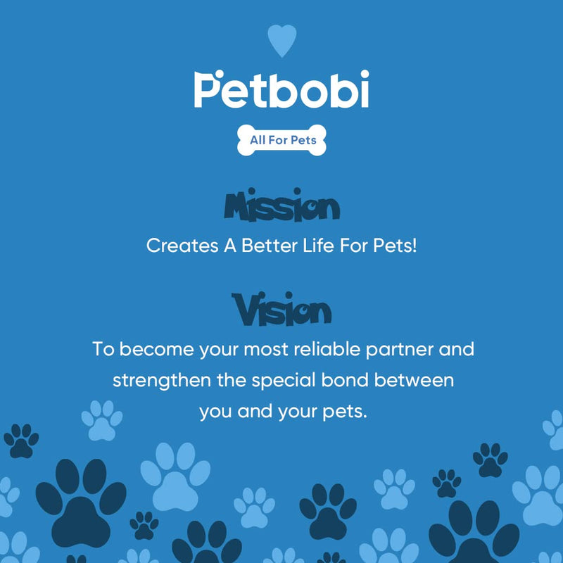 Petbobi Dog Tie-Out Cable 30ft - Outdoor Leash 4mm Dog Cable with Shock Absorbing Spring, 360° Swivel Clips, Allow Your Dog Roam Free, Ideal for Small Medium Large Dogs Up to 120lbs, Blue 30ft/120lbs