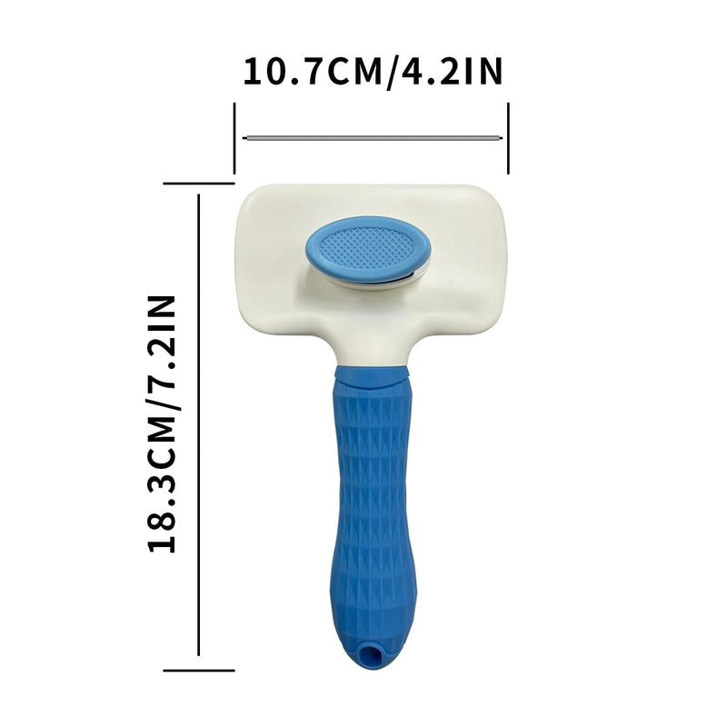 Pet Cleaning Deshedding Brush,Pet Hair Removal Brush for Shedding Massaging Grooming for Small Dogs,Cats,Rabbits(blue) - PawsPlanet Australia