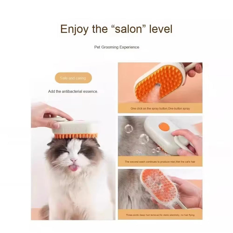 Set of 3 Pet Grooming Combs 2025– Brushes for Dogs and Cats – Hair Removal, Massage & Detangling – Non-Slip and Gentle on All Hair Types
