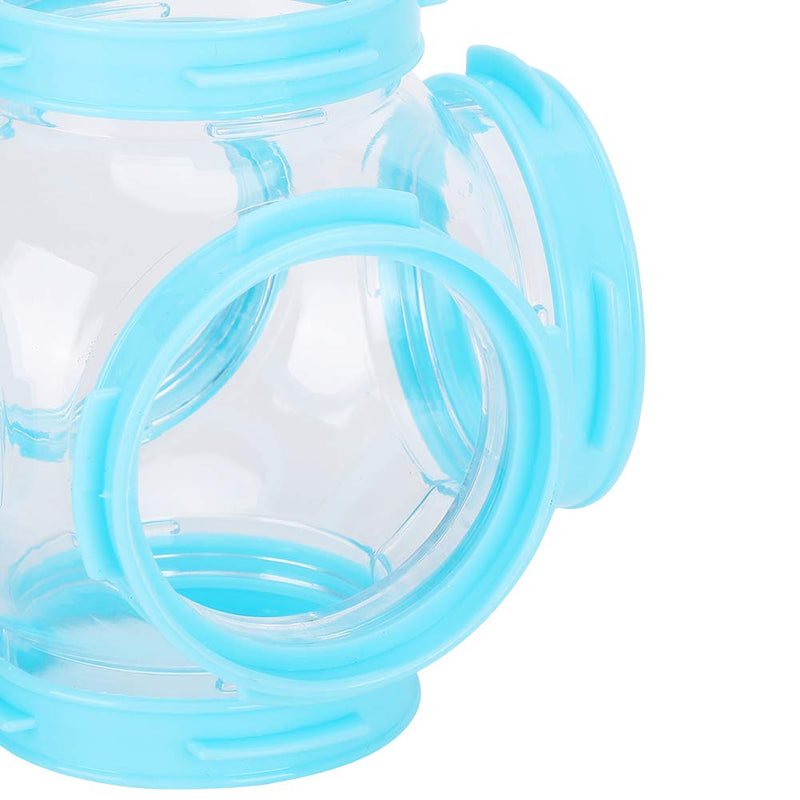 2Pcs Pet Tube Tunnel Toy Critter Trail Fun Nels Tube Hamster External DIY Pipeline Tunnel Fittings Cage Accessories Blue - PawsPlanet Australia