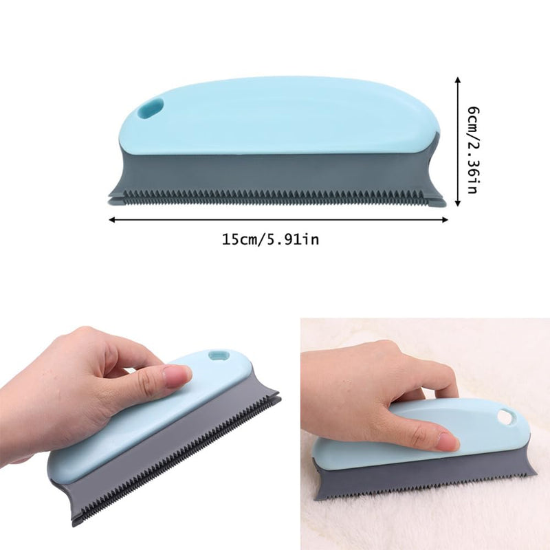 2 Pack Pet Hair Remover Fuzz Lint Removal Tool Loose Fur Scraper Brush Grooming Comb Cleaner for Cat Dog Rabbit Kitten Sofa Bed Carpet Rake Rug Fabric Couch Furniture Car Interiors - PawsPlanet Australia