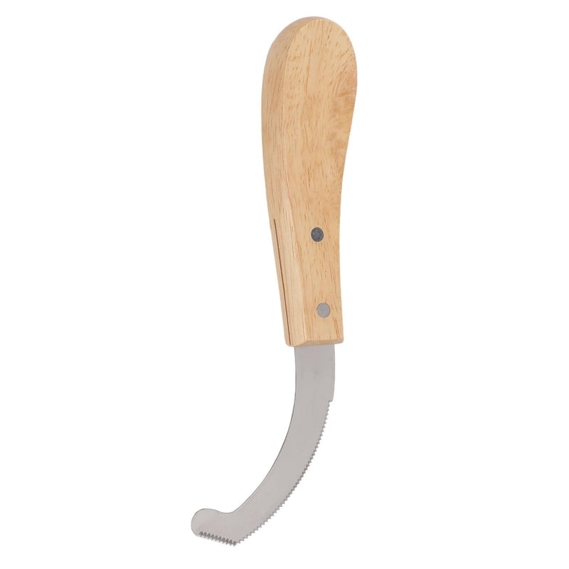 Farrier Hoof Trimmer, Premium Carbon Steel Sawtooth Edge Cutter with Rubber Wood Handle for Professional Horse Hoof Trimming and Maintenance 8.35 Inch