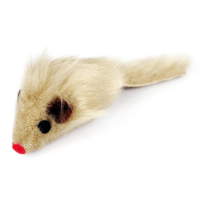 2PCS Cat Mice Toys,Faux Fur Cat Mice Toys with Plastic Body, Interactive Catch Play Mouse Toy for Indoor Cats,Kittens - PawsPlanet Australia